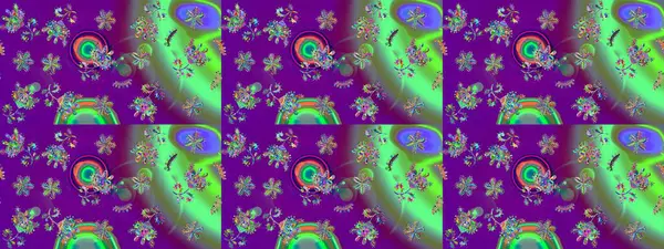 Modern çiçek arkaplanı. Halk tarzı. Parlak renkli çiçekleri ve mor renkli yaprakları olan harika bir çiçek deseni. Moda baskıları için zarif bir şablon.