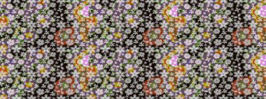 Modern stil dokusu. Çiçek desenli raster, kahverengi çizgi grafik deseni soyut raster arkaplan.