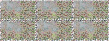 Resimler gri ve nötr renklerde. Güzel kelebek raster desenli resim tasarımı.