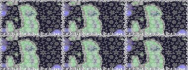 Çiçekli bahar çiçekleri. Küçük çiçekte güzel bir desen. Moda baskıları için zarif bir şablon. Küçük renkli çiçekler. Motley illüstrasyonu.