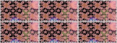 Kusursuz. Şirin çiçek elementleri. Raster illüstrasyonu. Tarafsız renklerde çiçekler.