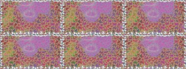 Güzel bir kumaş tasarımı. Raster Kelebekleri deseni. Bej ve nötr renkler üzerine bir resim. Soyut, kusursuz arkaplan.