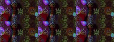 Yumuşak pamuk tasarımı. Yumuşak fayans. Raster 'ın taze dokusu. Klasik çiçek desenli. Paketleme, tekstil, duvar kağıdı için çiçek arkaplanı.