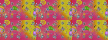 Çiçek desenli pembe renkler, el yapımı papatyalar, papatyalar. Tekrar eden çiçek arkaplanı, zarif pembe çiçek duvar kağıdı.