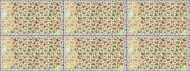 Yazdırmayı tekrarla. Raster illüstrasyonu. Gri ve kahverengi suluboya kelebekleri olan pürüzsüz bir arkaplan deseni. Sonsuz.