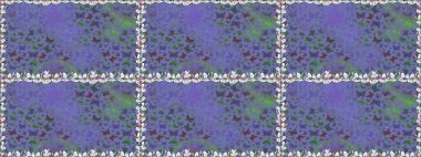 Raster illüstrasyonu. Bahar Kelebeği teması. Violet 'in arka planında güzel, pürüzsüz bir kelebek bezi var. Giysi kumaşı için böcek dokusu parçası tekrarlanıyor. Sonsuz. Çizim, karalama, karalama.