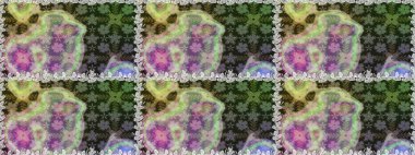 Düz Çiçek Elementleri Tasarımı. Renkli Yaz Temalı Kusursuz Arkaplan. Raster Illustrasyon 'da moda olmayan çiçek deseni. Güzel kumaş deseni.