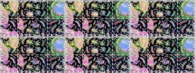 Siyah ve nötr renklerde. Raster illüstrasyonu. Anti-stres için Raster soyut şablon sayfası.