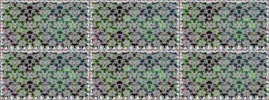 Modern çiçek arkaplanı. Parlak renkli çiçekleri ve gri renkli yaprakları olan kusursuz çiçek desenleri. Moda baskıları için zarif bir şablon. Halk stili.