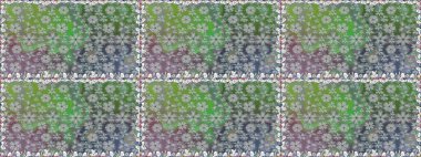 Raster suluboya çiçek deseni, narin çiçekler, gri çiçekler, tebrik kartı şablonu. Güzel kumaş deseni.