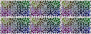 Raster illüstrasyonu. Gri renklerde. Çiçekli güzel suluboya desen.