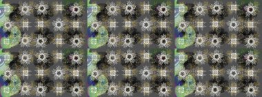 Düz kar karalama ikonları, yılbaşı afişi için kar taneleri silueti, kartlar. Yeni yıl kar tanesi. Gri, nötr ve yeşil renkler üzerine şirin soyut kar taneleri raster tasarımı.