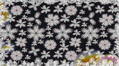 Tropik çiçekler. Tişörtsüz arka plan deseni. Gri renkli çiçekler.