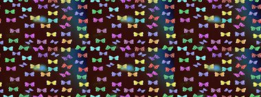 Kahverengi renkte güzel renkli kelebekler. Kumaş, tekstil, baskı ve davetiye için arka plan. Raster illüstrasyonu. Çizim deseni.