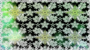 Tarafsız renklerde bir papatya deseni. Raster illüstrasyonu. Tarafsız renklerde.