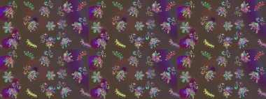 Renkli elementlerle Raster ilginç desen