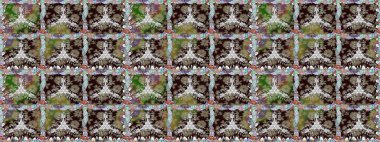 Çiçekler suluboya tarzında kahverengi renkte. Kahverengi renkli çiçeklerle kusursuz çiçek deseni.