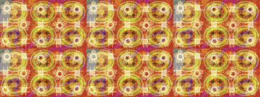 Farklı kar tanesi toplama rasterleri, turuncu, sarı ve bej renklerde kış elementleri. Raster Noel soyut renkli arkaplan ve tatlı kar tanesi.