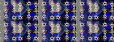 Mavi, gri ve mor üzerine çiçekler. Raster hisseleri. Suluboya, elle çizilmiş. Taslak arkaplan deseni.