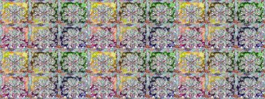 Düz Çiçek Elementleri Tasarımı. Raster illüstrasyonunda kusursuz çiçek deseni. Renkli Bahar Temalı Kusursuz Arkaplan. Tarafsız renklerde çiçekler.