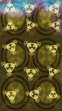 Hediye ambalaj kağıdı, tebrik kartları, posterler ve pankart tasarımı. Raster düz çiçek çizim deseni. Kahverengi renkte çiçekler.