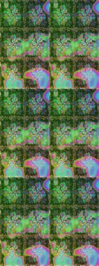 Fantezi kumaş deseni. Çiçekler, suluboya ile sorunsuz çiçek desenli. Raster desen.