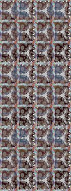 Kusursuz çiçek deseni. Kahverengi renkli çiçekler. Asya tekstil tarzında. Raster illüstrasyonu. Raster illüstrasyonu.