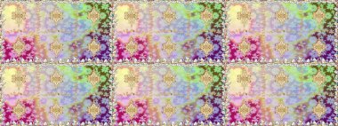 Raster illüstrasyonu. Oriental raster klasik nötr ve altın desenli. Kusursuz soyut arkaplan.