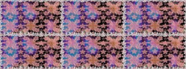 Renkli Bahar Temalı Kusursuz Arkaplan. Raster Şirin kumaş deseni. Kusursuz bir mahsul. Düz Çiçek Elementleri Tasarımı.