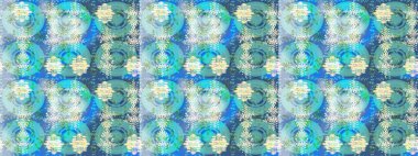 Mavi, nötr ve yeşil renkler. Raster illüstrasyonu. Noel ve yeni yıl moda baskıları için tatil tasarımı. Kar tanelerinin soyut arkaplanlı Noel deseni.