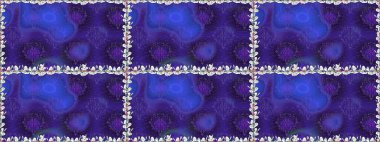 Modern çiçek arkaplanı. Halk tarzı. Moda baskıları için zarif bir şablon. Parlak renkli çiçekleri ve mor renkli yaprakları olan, kusursuz çiçek desenleri..