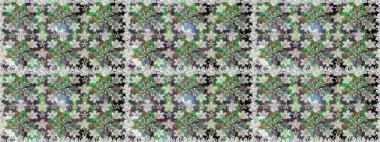 Fantezi çiçekli kusursuz desen, doğal duvar kağıdı, çiçek desenli kıvrım çizimi. Ev dekoru. Paisley el çizimi elementler.