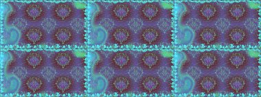 Kusursuz dekoratif arka plan, çiçek mandala. Raster illüstrasyonu. Çiçek. Renklerde.