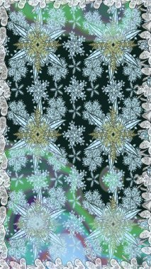 Yumuşak, bahar çiçekleri mavi ve nötr renklerde. Raster deseni. Patlayan çiçekler soyut olarak yerleştirilmiş. Raster illüstrasyonu.