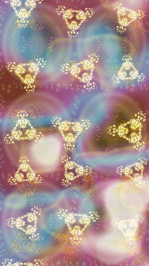 Suluboya çiçekli çiçek deseni. Tarafsız renklerde Asya tekstil tarzında. Raster illüstrasyonu.