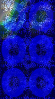 Kışın sembolü. Raster illüstrasyon kar taneleri. Güzel dekorasyon. Ayrı suluboya kar taneleri mavi, siyah ve gri renklerde.