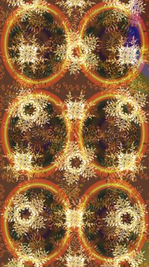 Meteoroloji buz koleksiyonu. Kışın kahverengi ve portakallı Noel kar kristal elementi. Xmas Frost kar taneleri izole edilmiş siluet sembolü. Raster skeci. Kar Tanesi raster simgesi arkaplanı.