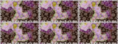 Çiçek deseni. Raster kusursuz. Güzel kumaş deseni. Renkli Bahar Temalı Kusursuz Arkaplan. Düz Çiçek Elementleri Tasarımı.