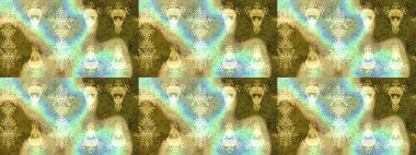 Raster Illustrasyon 'daki Çiçek Deseni' nin son moda çizimi. Düz Çiçek Elementleri Tasarımı. Renkli Yaz Temalı eskiz kalıbı. Tarafsız, kahverengi ve yeşil renkte çiçekler.