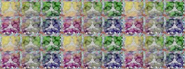 Çiçeksiz desenli arka plan. Tarafsız renklerde çiçekler. Tişört baskısı için çiçek boyama rasteriName.