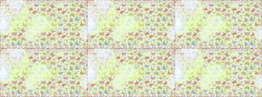 Tarafsız ve bej renklerde soyut bir arkaplan. Renkli romantik kelebekler kusursuz desenli arka plan. Dekoratif Raster çizimi. Elle çizilmiş kelebeklerle.