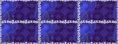 Tomurcukları çiçek olan sevimli bir çiçek deseni. Eski usul. Raster. Raster illüstrasyonu. Kusursuz bir geçmişi var. Kumaş, tekstil ve duvar kağıdı baskısı için..