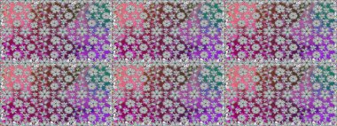 Güzel kumaş deseni. Düz Çiçek Elementleri Tasarımı. Karalama çiçeği. Raster illüstrasyonu. Zentangle soyut çiçekleri. Renkli Bahar Teması Kusursuz Arkaplan.