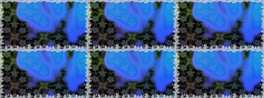 Güzel kumaş deseni. El çizimi. Raster illüstrasyonu. Çiçekler, dallar, otlar ve çiçekler.