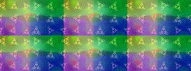 Kar taneleri deseni. Raster illüstrasyonu. Renkli arka planda izole edilmiş kar tanelerinin düz tasarımı. Kar taneleri arka planda. Kar tanesi süslemeli desen.