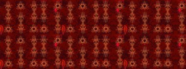 Kırmızı, kahverengi ve siyah renklerde ayrık suluboya kar taneleri. Kışın sembolü. Güzel dekorasyon. Raster çizimi kar taneleri.