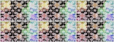 Tarafsız renklerde bahar çiçekleri. Raster illüstrasyonu. Yaprak ve çiçeklerin suluboya resmi, tarafsız renklerde kusursuz desen.