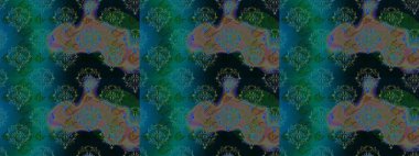 Şirin çiçekler. Satır seamless modeli. Rasterleştirme Trendy kumaş deseni.