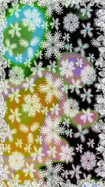 Kaydırma, tekstil, duvar kağıdı için sorunsuz çiçek background. Vintage çiçekli desen. Raster frourish doku. Yumuşak döşeme. Yumuşak pamuklu tasarım.