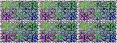 Çiçekli karalama şeklinde Raster çiçek deseni. Gri renkli çiçekler. Yumuşak, bahar çiçekli arka plan.